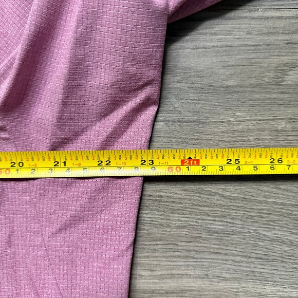 Lululemon Men's Airing Easy Short Sleeve Button-Up Shirt - Pink - Picture 6 of 7